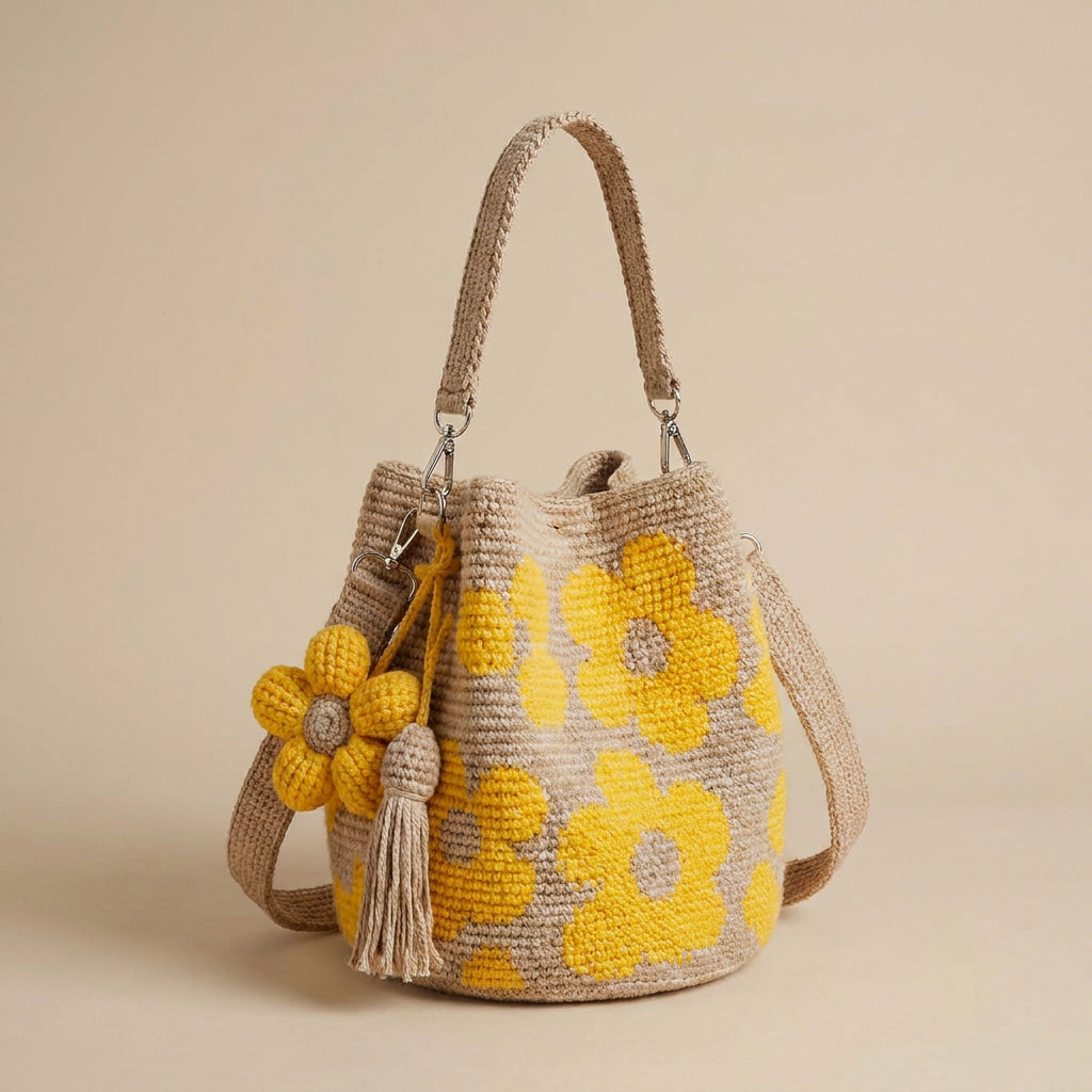 Crochet Flower Bags