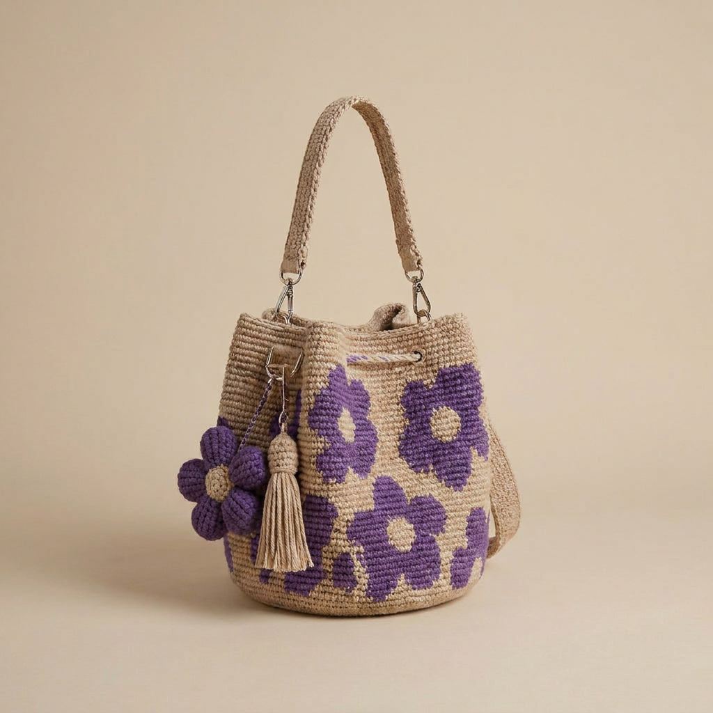 Crochet Flower Bags